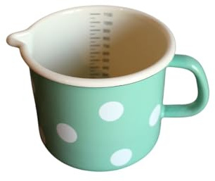 Münder Email - Milchtopf - Topf mit Ausguss - Farbe: Mint - 1 Liter