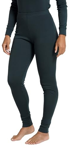 Mountain Warehouse Talus Women Thermal Baselayer Pants - Lightweight, Breathable & Quick Drying Ladies Leggings - for Travel, Hiking, Camping, Skiing, Snowboard Dark Green 16