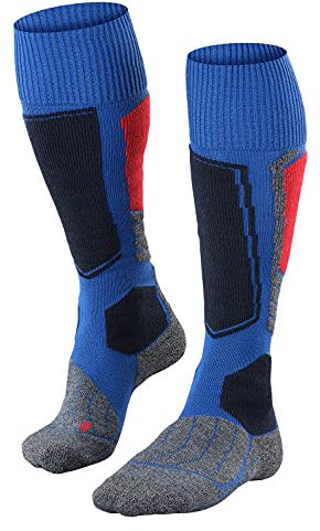 FALKE Herren Skisocken SK1 Comfort M Kh Wolle Funktionsmaterial warm dick 1 Paar, Blau Olympic 6940, 42-43