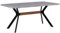 Esstisch Betonoptik/schwarz 160 x 90 cm MDF-Platte Benson