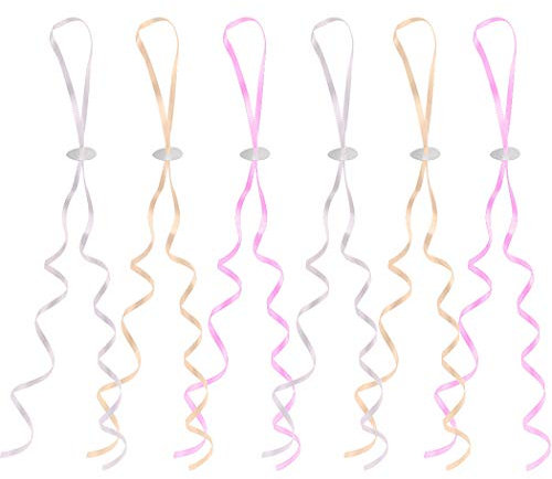 Chiusura a palloncino - ZSWQ 150pcs Chiusure a Palloncino Sigilla Rapidamente Cinghie a palloncino, per La Decorazione delle Feste e Festival,(bianco,rosa,oro).