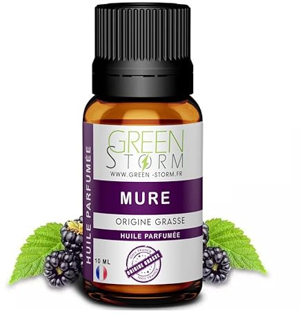 Huile PARFUMÉE Mure 10 ML, Huile Essentielle - Diffusion, Cosmétique, Massage, Bain aromatique - DIY Bougie, Savon, Crème, Huile, Lotion - Peau Cheveux Green-Storm