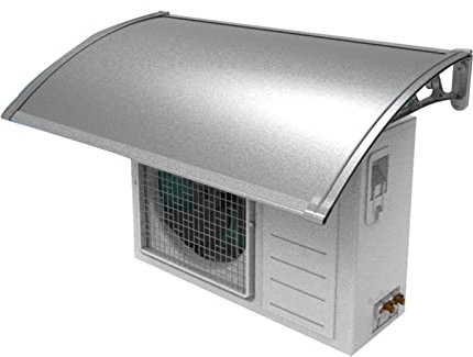 Couvercle D'unité Extérieure Climatiseur en Alliage D'aluminium Déflecteur d'air，Couverture Résistante Aux Intempéries De Protection De Pompe À Chaleur D'unité Condensation À C.a，Housse de Pluie AC