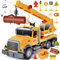 Aragallant Kranwagen Spielzeug (35 cm), Großer Kranfahrzeug, Abschlepper Spielzeug Kinder, Ausfahrbarem Kran, Lastwagen Groß, Geschenke für Kinder ab 5 Jahren