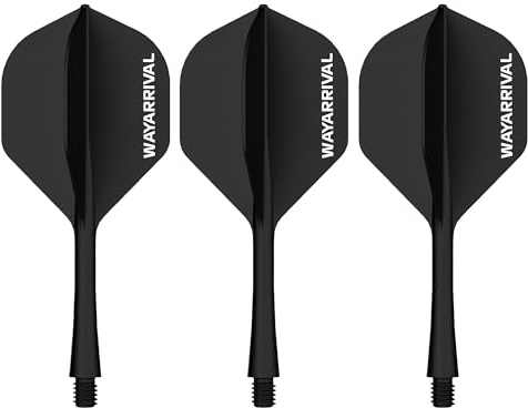 WayArrival Integrated Dart Flights and Shafts, 3 Pack, 2BA Fit