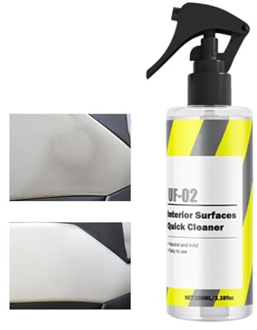 zjhukfmc Nettoyant concentré pour intérieur de véhicule - 100 ml - Pour textiles de voiture - Détachant pour sièges, tableau de bord, console centrale