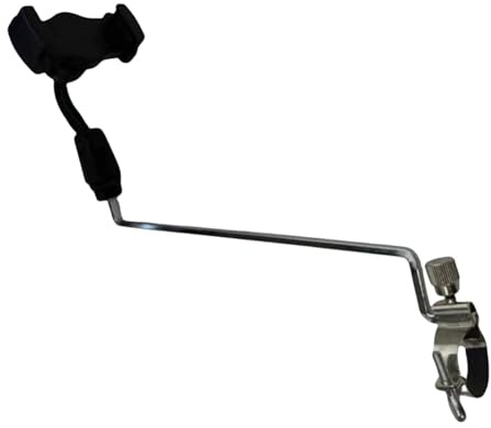Soporte de teléfono genérico para clarinete, accesorio de instrumento ajustable, música fácil de leer, clip de montaje de teléfono móvil para