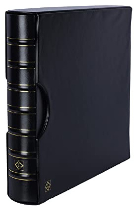 Lighthouse Maximum Binder & Slipcase for Stamp Mint Sheets, Postcards, Scrapbooking, Black