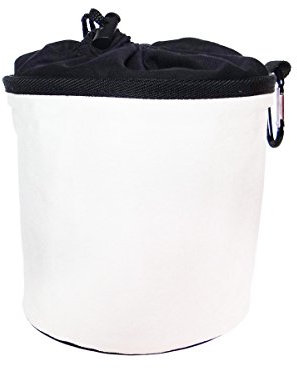 trendfinding Sac à Pinces à Linge en Coton - à Suspendre/avec Mousqueton - crème