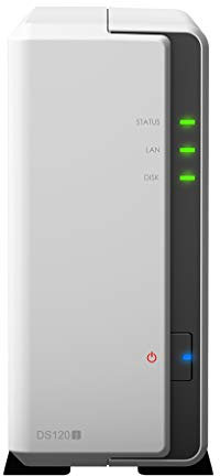 Synology DiskStation DS120j Servidor NAS, Marvell Armada 3700 88F3720, 512MB DDR3L, 4TB SATA, software DSM