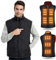 FERNIDA Heated Gilet for Men, Winter Warm Outdoor USB Charging Electric Heated Vest with 8 Heated Zones, X-Large, Battery Not Included