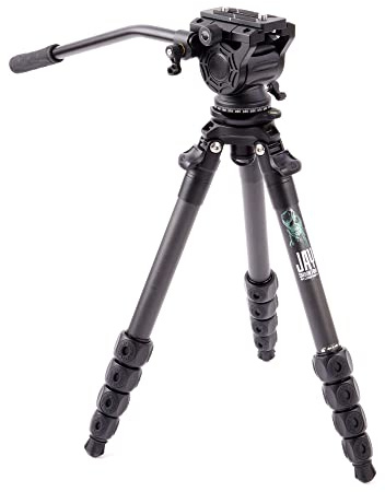 3 Legged Thing Legends Jay Carbon Fibre Levelling Base Tripod - Adjustable Camera and Video Levelling-Base Travel Tripod with 3 Detachable Legs (JAYKIT-ADARK)