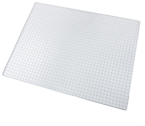 Rejilla de acero inoxidable para barbacoa – para cocinar al aire libre – Estilo japonés-coreano – Barbacoa Camping Picnic Parrilla – (45 x 30 cm) (50 x 38 cm)