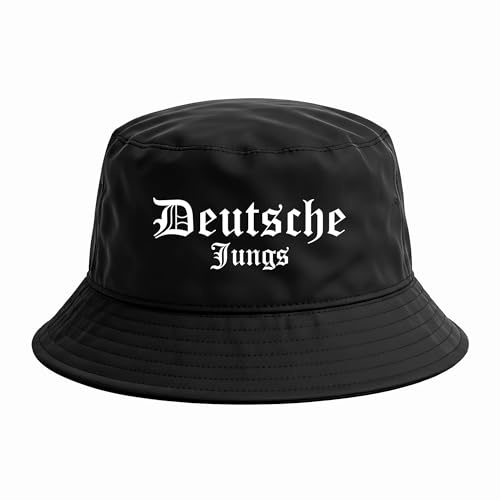 Deutsche Jungs Anglerhut | Bucket Hat & Mütze Deutschland – Unisex Fischerhut für Fußball Fans Ultras Patrioten – Streetwear Hut für Stadion Festival Outdoor
