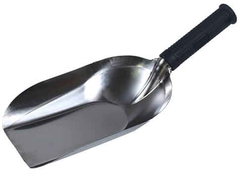 Peosaard trädgård handspade, trädgårdsspade i rostfritt stål med halkfritt handtag, 30 x 13 cm handmurslev för transplantation av ogräs grävplantering, murslev