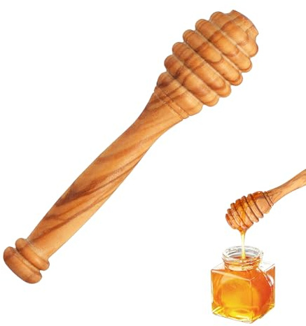 Ymapinc Olive Wooden Honey Spoon, 3.94 Inch Mini Honey Sticks, Wooden Dipper for Tea/Jars, Durable Premium Kitchen Accessories