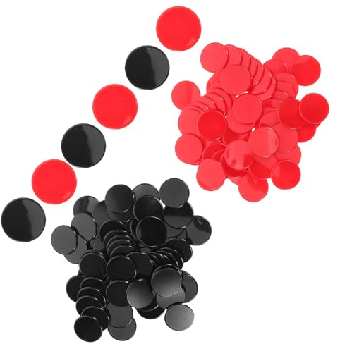 MUSISALY Marcatori Fiches in per Pezzi Plastica Bingo 200 di Giochi e Conteggio da 19mm Rotonde Neutre Sostituzione Fiches Bingo per Divertimento Punteggi Festa