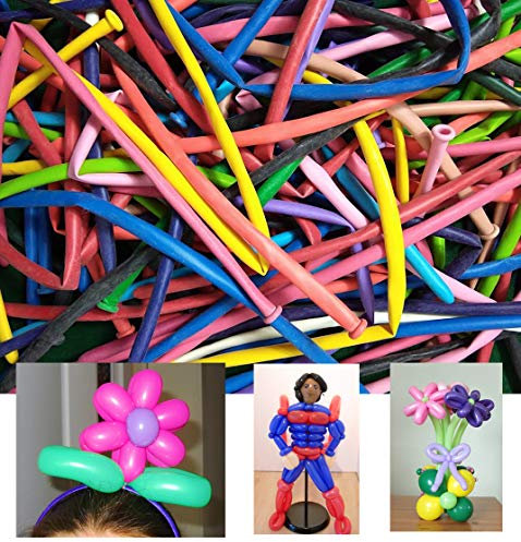 Ballonim® 100er Beutel Modellierballons bunt für Ballontiere Luftballons Kindergeburtstag Party