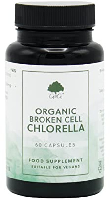 Organic Broken Cell Chlorella 1200mg - 60 Vegan Capsules - G&G Vitamins