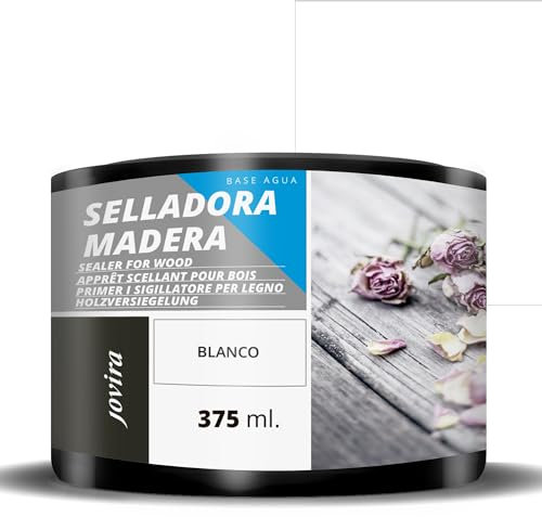 JOVIRA PINTURAS Selladora madera al Agua. Imprimación especial para madera. (375 Mililitros) F-52