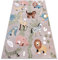 rugsx Teppich Fun Africa Kinderteppich für Babyzimmer, Spielteppiche, Kinderzimmer, Moderne, Tiere, Afrika beige 80x150 cm