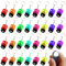 LOMUG Mini Taschenlampe Schlüsselanhänger, 30PCS 4cm Klein LED Mini Taschenlampe Kinder Handlampe Bunt Kindertaschenlampe Spielzeug für Kinder Mitgebsel Gastgeschenk, Camping, Outdoor, Wandern