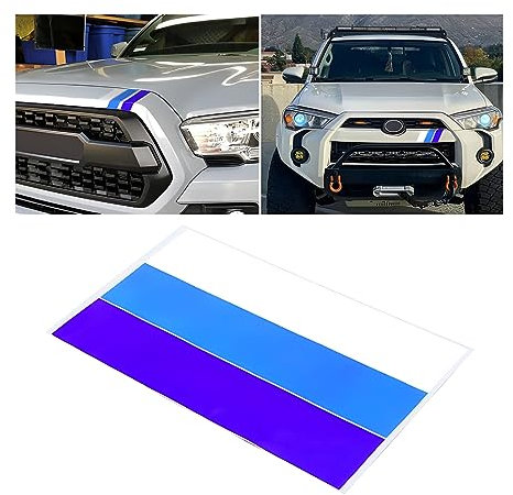 JNNJ 2Pcs Decalcomanie Carrozzeria Striscia Riflettente per Auto, Righe Laterali, Decalcomanie a Strisce Colorate, Adesivo Riflettente Universale per Veicoli (Blu)