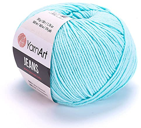 Yarn Art Jeans Yarn 160m, Soft Cotton Amigurumi Doll Animal 50g Knitting Crochet (76)
