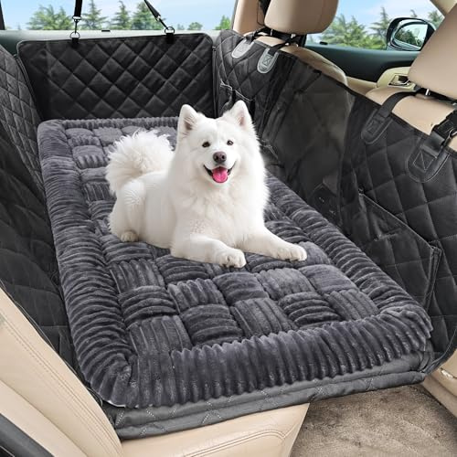 Loiion Letto per Cani Grande, Cuscino Auto Cane Sedili Posteriori, Divano per Cani Taglia Gande, Personalizzato per Prolunghe Sedili, Morbido e Antiscivolo，127x62,5 cm