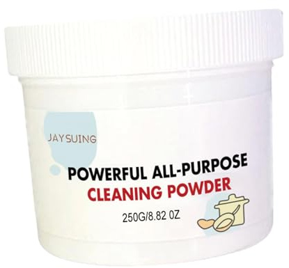 Gralara Polvere detergente per cucina Detergente multiuso e detergente Schiuma antiruggine istantaneo per piani cottura Pavimenti Posate Lavello, 250 g, 6.8x6 cm