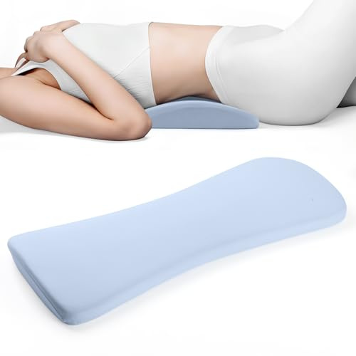 HASA zone Cuscino Lombare Letto per Alleviare il Mal Schiena, Memory Foam Cuscino per Schiena,Supporto Lombare Letto per Chi Dorme Lato, Sulla Schiena o Sulla Pancia, Blu