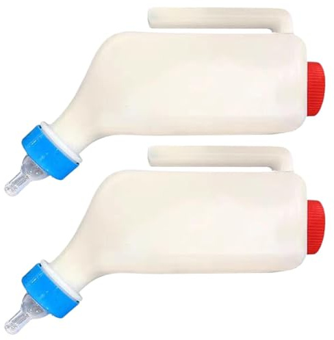 Bouteilles d'alimentation pour chèvre Pet Nurse Breeding Equipment | Mangeoire à agneau avec échelle pour intérieur et extérieur, chèvre, mouton, chiot, vache, petits animaux