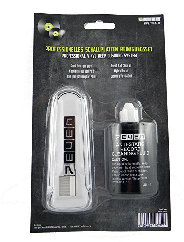 7even® Professional Vinyl Deep Cleaning System/Platten + Nadel Waschsystem/Record Vinyl Cleaning Kit/Plattenbürste, Nadelreiniger…