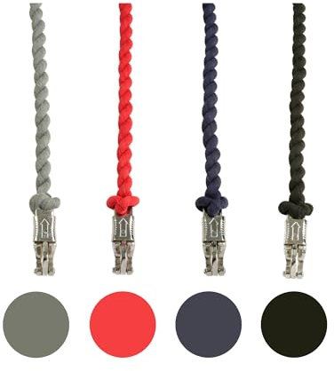 PFIFF 005037 Führstrick, Panikhaken Anbindestrick Führleine Baumwolle Gedreht Grau 175 cm