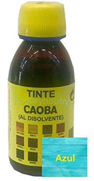 Promade - Tinte al disolvente para teñir la madera. Tonos de madera y colores vivos y modernos (125 ml, Azul)