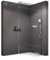 BERNSTEIN Duschwand 150 x 200 cm Glas Duschabtrennung Walk-In Dusche Nano ESG Echtglas Duschtrennwand EX101 Klarglas