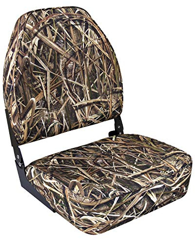Wise 8WD617PLS-728 Camo High Back Boat Seat, Mossy Oak Shadowgrass Blades