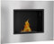HOMCOM Wall Mounted Ethanol Fireplace, Stainless Steel Bioethanol Heater Stove Fire with 1.2L Tank, 3 Hour Burning Time, Silver