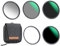 K&F Concept 77mm 5-in-1 Magnetic Lens Filter Kit, Includes GND8+ ND8+ ND64+ ND1000+ Adapter Ring, Neutral Density Multi-Layer Coating HD Optical Glass &Waterproof Pouch (Nano-X Series)
