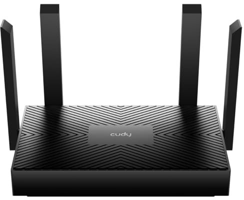 Cudy AX1500 - Router Wi-Fi 6 de doble banda, router de Internet 802.11ax, punto de acceso, 4 antenas de 5dBi, MU-MIMO, Beamforming, OFDMA, WPA3, WR1500