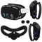OOAVR VR Headset Protective Accessory Set for Meta Quest 3 Accessories,VR Controller Grips Cover,VR Shell Cover,VR Silicone Face Pad,VR Thumbstick Covers
