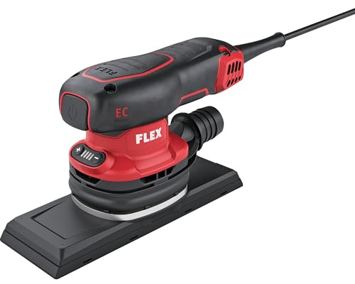 Flex 530632 vinkelslip med hastighetsjustering (230 V, borstlös motor, mjukstart, ergonomisk design, slipmaskin, vibrerande slipmaskin)