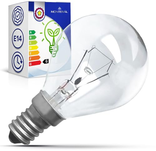 MONTERAL Ampoule E14 pour Four 230V 40W 300°С avec le Code Original 00057874 057874 pour Bosch pour Siemens 5027989000/3 50279890003 pour Electrolux pour AEG