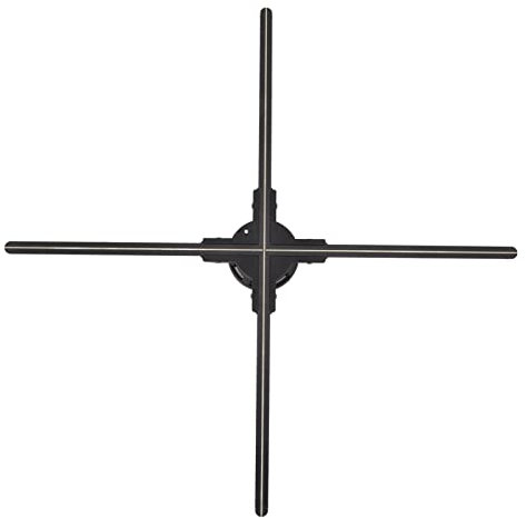 Proiettore ologramma 3D, 80 cm, proiezione ologramma 3D, 1600 x 928, occhio nudo, scomparti per proiezione ologramma 3D per videoproiettori (spina UE)