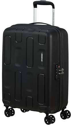 American Tourister Ellipso - Maleta de Mano 55x40x20 cm, Trolley Cabina Rígido, Compatible Ryanair/EasyJet, Ligero, 2.10 KG - 32L - Negro (Black)