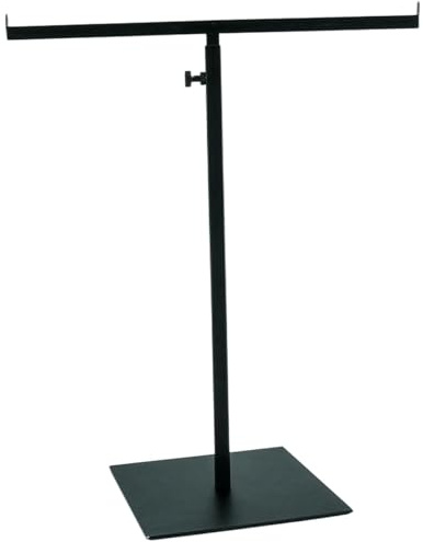 ciciment Purse Display Stand - Adjustable T-Bar Metal Handbag Rack with Double Hook Holder for Jewelry, Necklace, and Scarf - Organizer for Home and Boutique