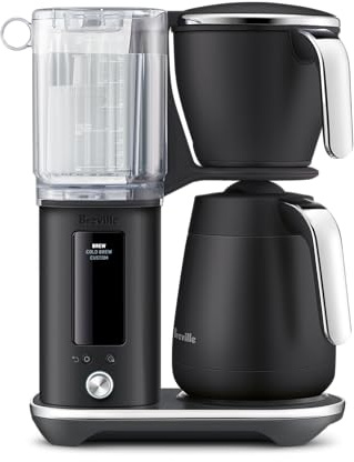 Breville Luxe Drip Coffee Machine BDC465BTR, Black Truffle, Thermal Carafe