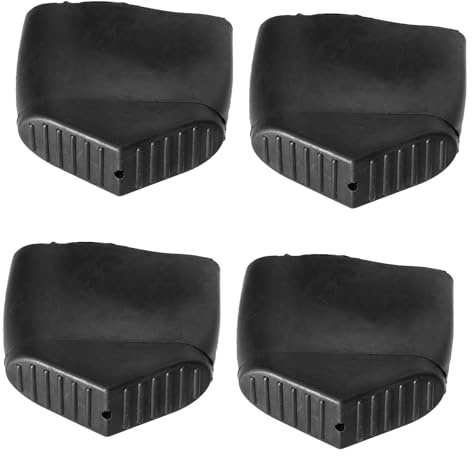 Sosoport Coussinet Antidérapant Noir en Caoutchouc pour Échelle, Lot de 4pcs, Protection Facile à Utiliser pour Pieds D'échelle et Sol, Design Professionnel et Pratique