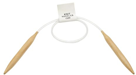 80cm Circular Knitting Needles 15mm, Chunky Circular Needles for Chunky Blanket, Jumbo Jumper Knitting, Lightweight Warm Birch Needles for Arthritis Hands, 32 inch Long Needles Large Size