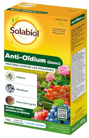 SOLABIOL Anti-Oïdium Blanc - 33L de Solution - 100g